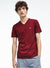Lacoste - V-Neck Pima Cotton Jersey - T-Shirt - Bordeaux - Th6710 - Vengeance78
