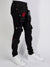 LNL Jeans - Crest Cargo - Black and Red - LLCD092501