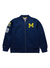 Mitchell & Ness Jacket - Lightweight Satin Bomber Vintage Logo University Of Michigan - Navy - SJKT6599