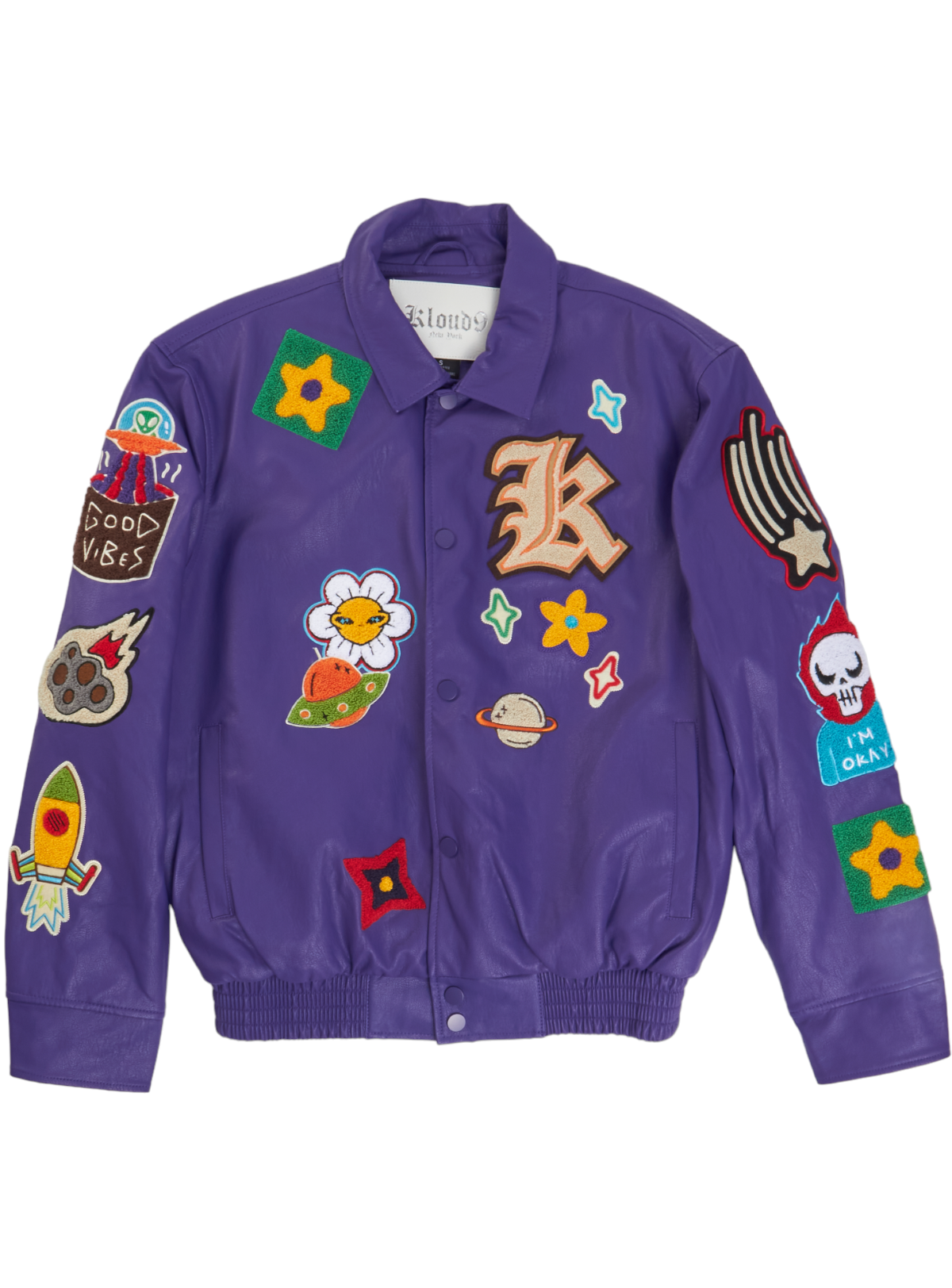 KLOUD9 Jacket - Patches - Purple - J23900 L