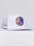 LNL Snapback - B. Clip - Red and Blue on White - 106