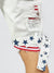 LNL Shorts - USA Strapped Denim - White with Red and Navy - LLDS421104