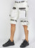 LNL Shorts - Strapped - White with Black - LDS421102