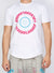 LNL T-Shirt - Target - White, Pink And Blue