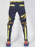 LNL Jeans - Straps and Stones - Navy and Yellow - LLTP113