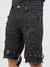 LNL Shorts - Strapped w/ Crystals - Black - LDS421103