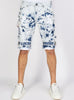LNL Shorts - Strapped Denim - Acid Wash with White and Blue - LLDS421101