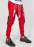 Buyer's Choice Pants - Side Black Strap - Red - 5149