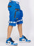 LNL Shorts - Strapped - Royal Blue with White - LDS421102