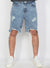 Buyer's Choice Denim Shorts - Ripped Knee - Medium Wash - R 4126