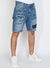 Buyer's Choice Denim Shorts - Text - Blue - AT8113