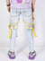 LNL Jeans - Straps and Stones - Light Blue and Yellow - LL113