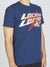 LNL T-Shirt - Heavy Hitta - Silver and Red on Navy - 101