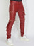 LNL Jeans - Leather - Dark Red - LLPU1025103