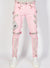 LNL Jeans - Straps and Pocket - Light Pink and Reflective - LLTP105