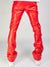 Kloud9 Leather Pants - Stacked Pockets - Red - P23660