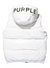 Purple-Brand Vest - Nylon Puffer - White - P623-PSWV423