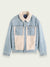 Scotch & Soda Jacket - Teddy Lined Washed Denim Trucker - Light Blue - 22-FWMM 169019