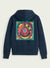 Scotch & Soda Hoodie - Artwork Felpa - Steel - 22-FWMM 171275