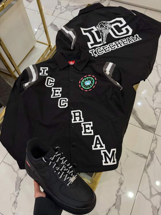 Look: Icecream Jacket - Burn Out Bomber - Black - 461-7400
