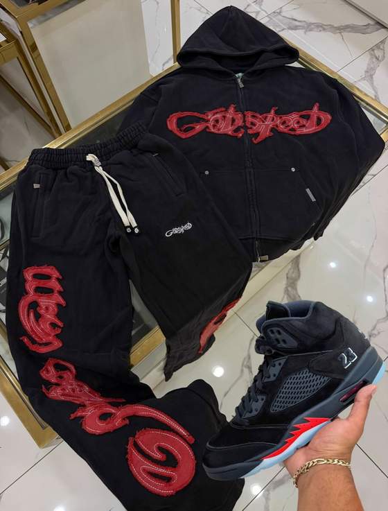Instagram post: NEW GODSPEED DROP IS HERE🚨🚨🚨 AVAILABLE NOW IN STORE & ONLINE🔥🔥LET’S GOOO #godspeed #newdrop #streetstyle 