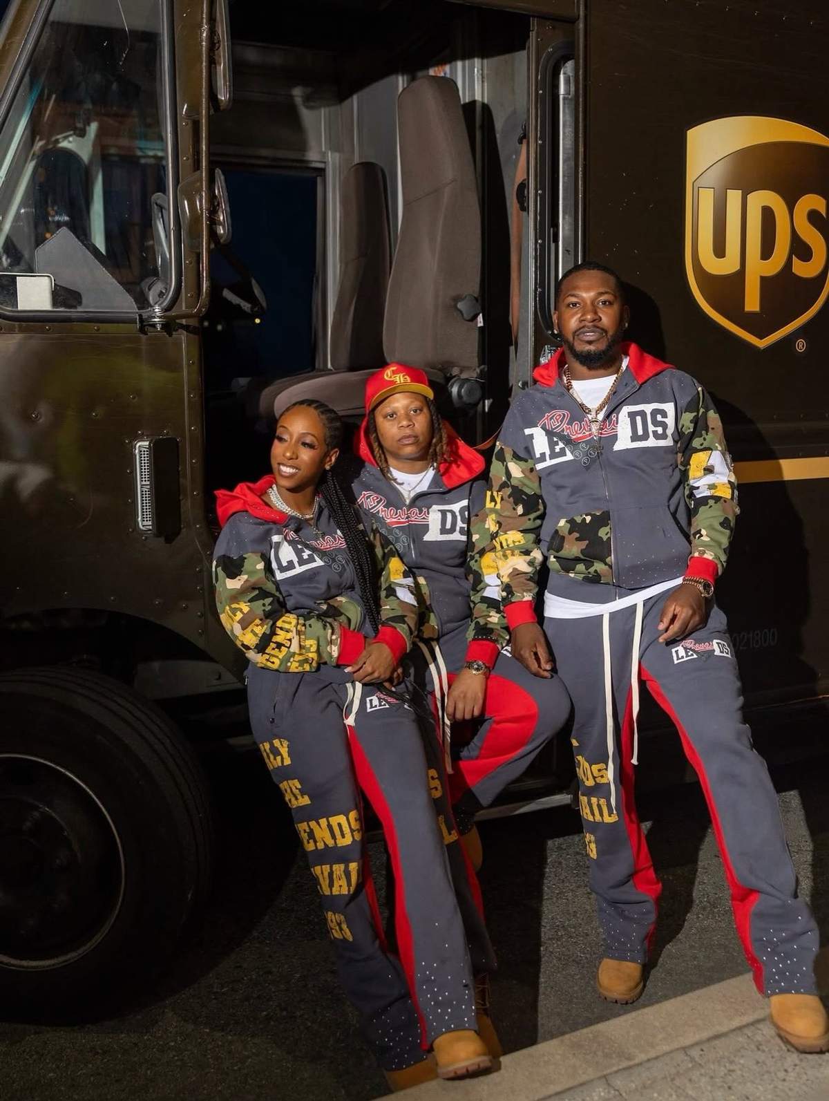 Look: Sweatsuit — Half Camo — Multi