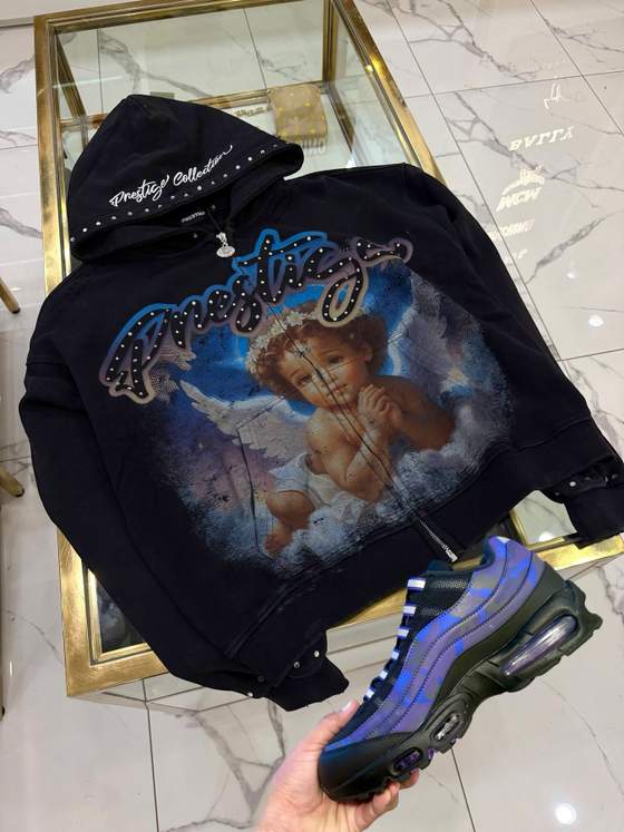 Look: Prestige Hoodie - Angel - Black And Blue